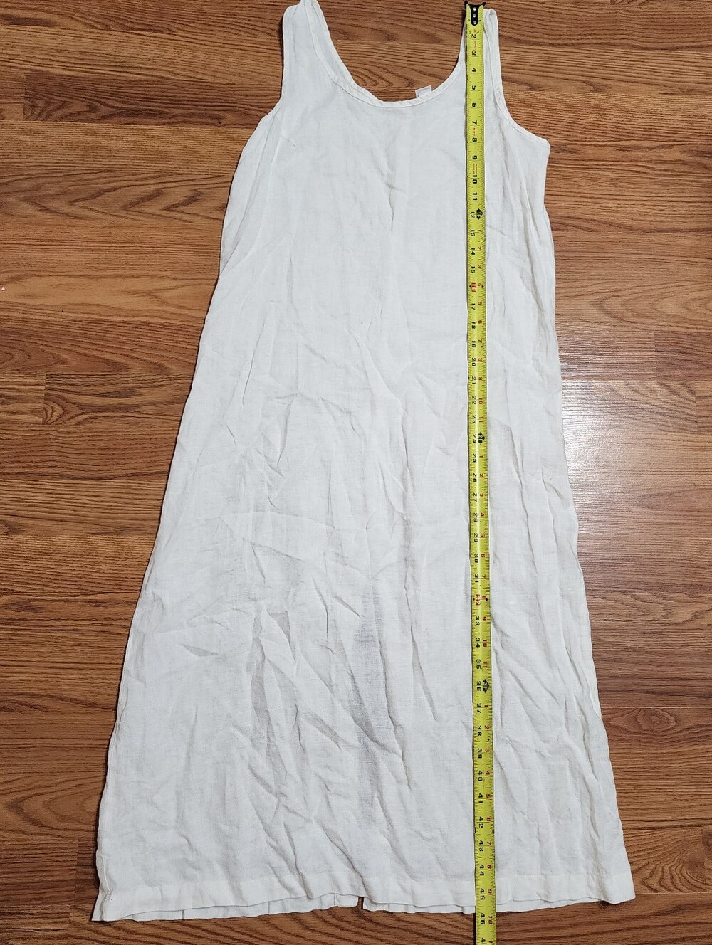 Vtg Gap 100% Linen Maxi Dress Size XS Coastal Minimalist Cream Resortwear - Picture 6 of 9